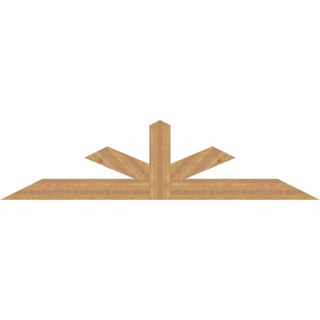 Ekena Millwork Saratoga Smooth Timber Gable Bracket, Western Red Cedar, 84"W x 21"H x 1 1/2"D x 5 1/2"F, 6/12 Pitch GBW084X21X0206SAR00SWR